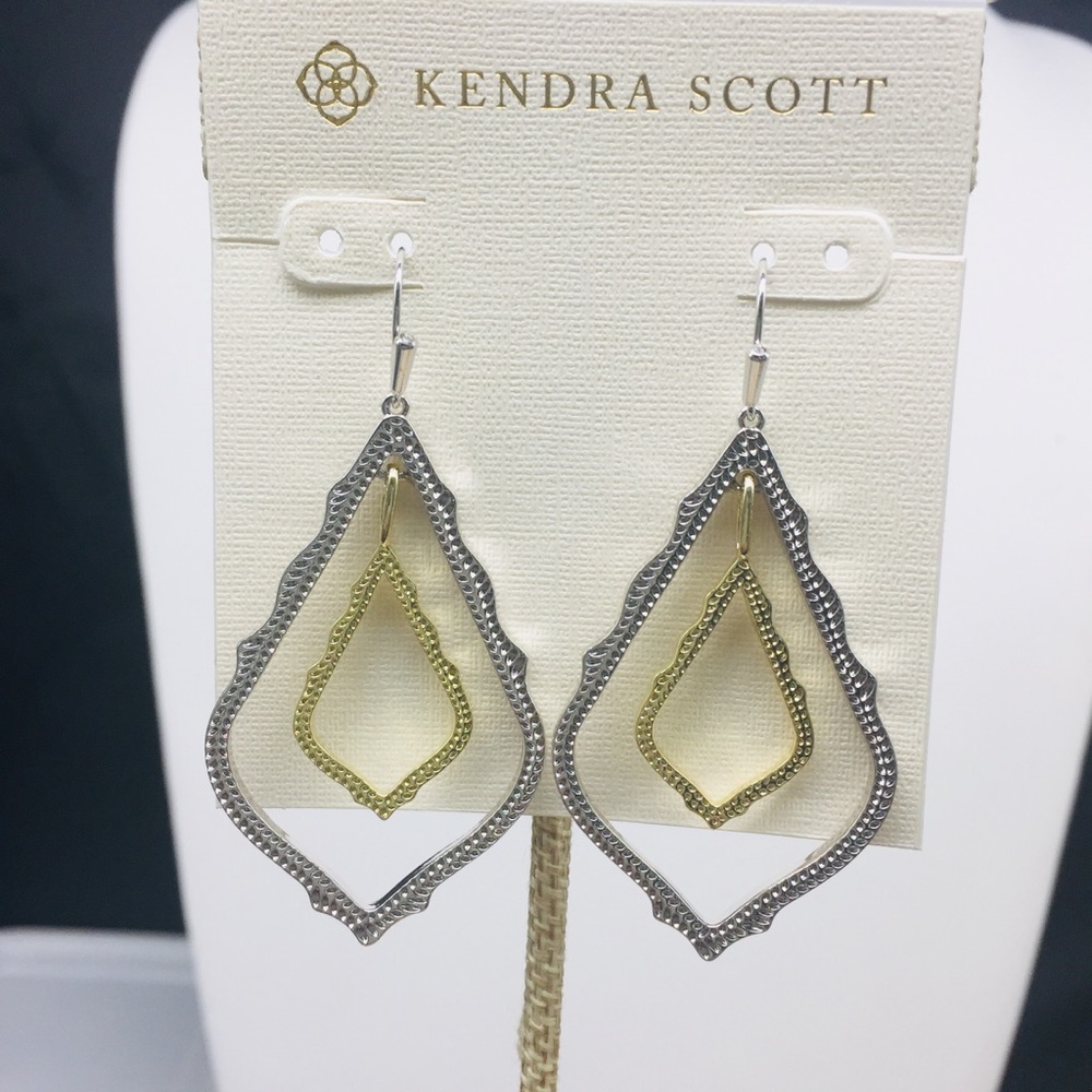 Kendra Scott Simon Silver and Gold Mix metal earrings